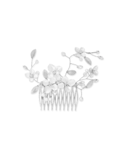 Peigne à cheveux - White Blossom