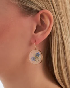 Pendants d'oreilles - Flower Circle