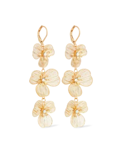 Pendants d'oreilles - Golden Petals