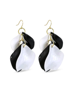 Pendants d'oreilles - Monochrome Leaves