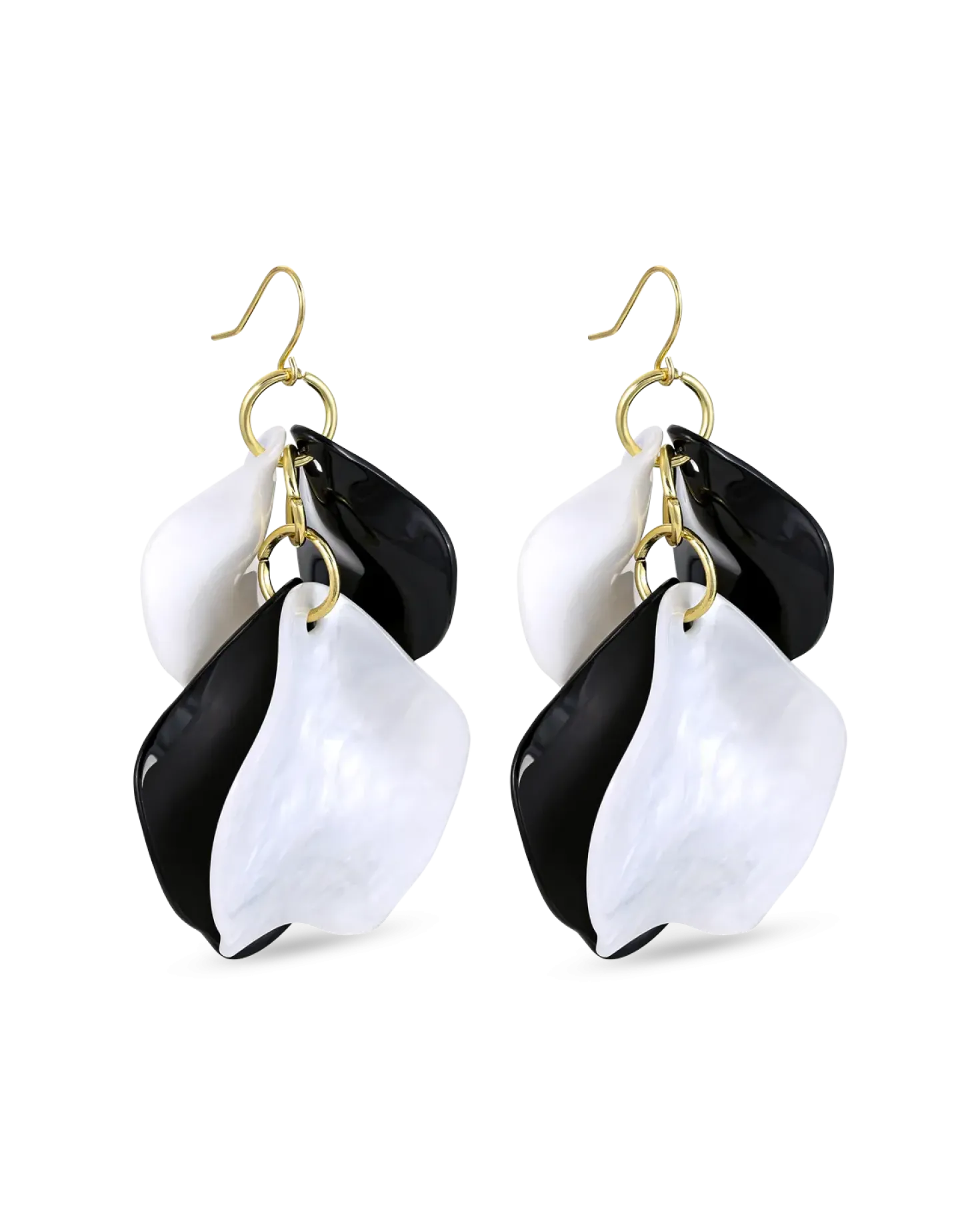 Pendants d'oreilles - Monochrome Leaves