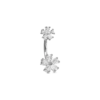 Piercing - Zirconia Flowers