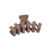 Pince à cheveux - Brown Zigzag