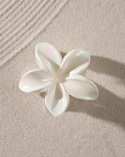 Pince à cheveux - White Aloha