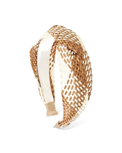 Serre-tête - Brown Raffia
