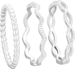 Set de bagues - Silver Waves