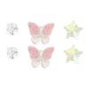 Set de boucles d'oreilles - Pink Butterfly